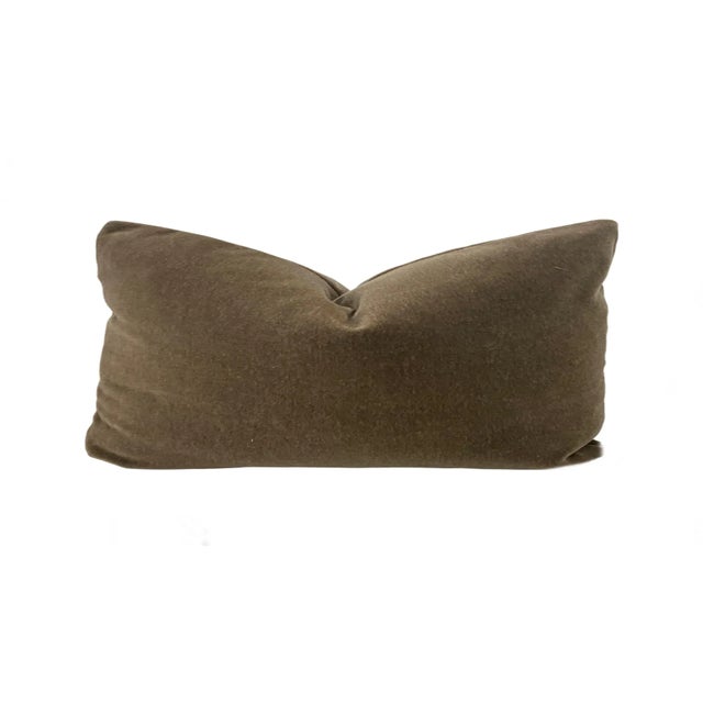Custom made mohair pillows in Bronze Brown. This genuine 100% mohair is plush & comfy, a substantial weight, and wears...