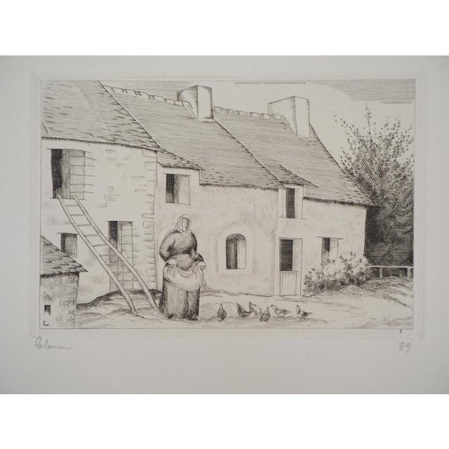 Jean-Emile Laboureur, Farmer’s Landscape, Original Etching For Sale - Image 7 of 7