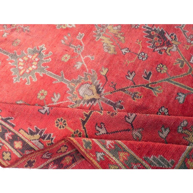 Textile Galerie Shabab Collection Early 20th Century Turkish Oushak Accent Carpet For Sale - Image 7 of 8