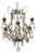 20th Century Italian Rock Crystal Chandelier With Eight Lights For Sale