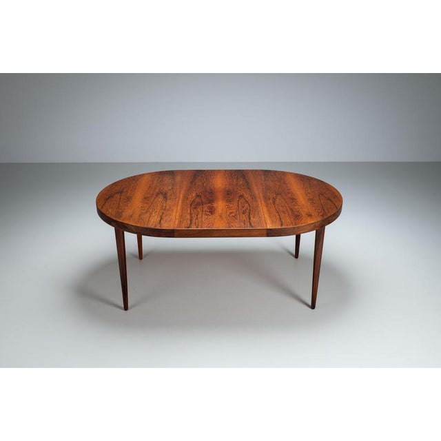 Wood Dining Table in Rosewood from Villy Schou Andersen, Denmark, 1960 For Sale - Image 7 of 14