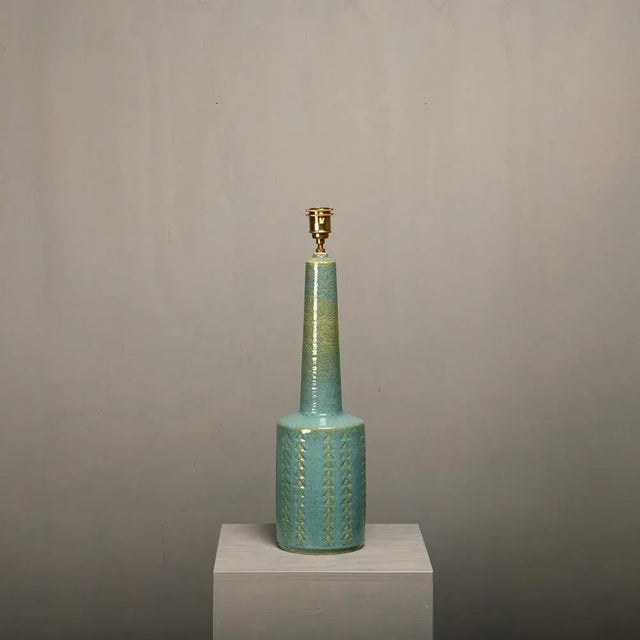 Large Ceramic Table Lamp by Annelie and Per Linnemann-Schmidt for Palshus, Denmark, 1960s For Sale - Image 4 of 10