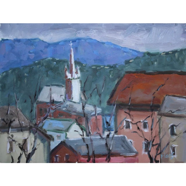 "Virginia City Nevada" Contemporary Landscape Oil Painting For Sale