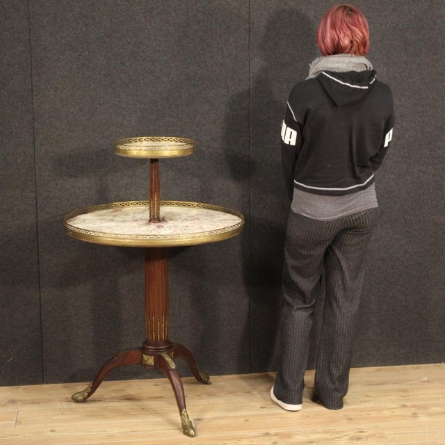 Beige French Side Table, 1920 For Sale - Image 8 of 13