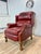 Hancock & Moore Napoleon III Style Leather Wingback Recliner Library Armchair For Sale - Image 4 of 12