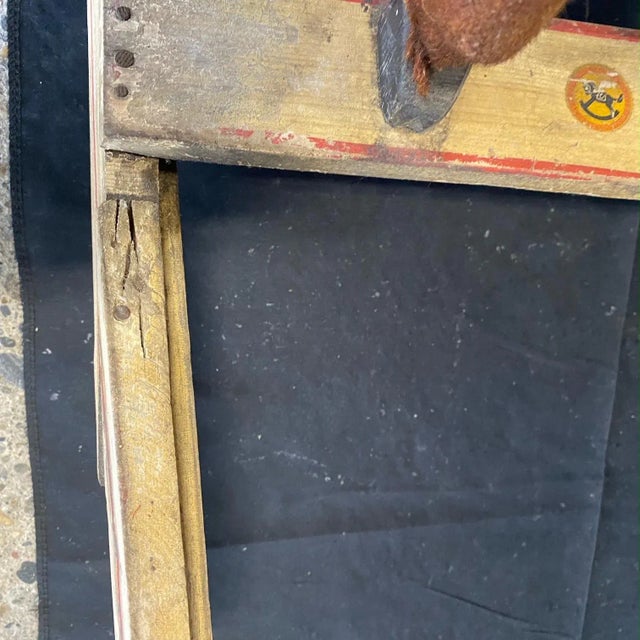 Folk Art British 19th Century Rocking Horse With Glass Eyes For Sale - Image 11 of 13