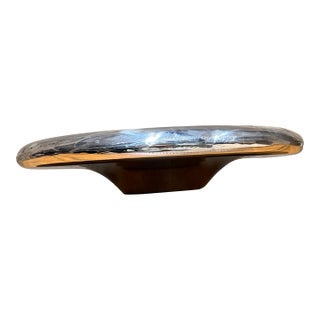 Sleek Modern Tulip Chrome Polished Metal Bowl Post Modern For Sale