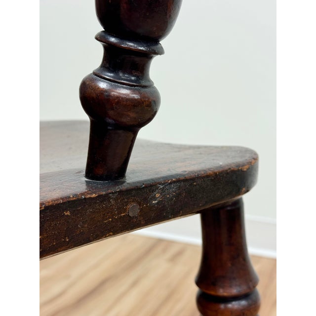 Antique Carved Wood Windsor Chair For Sale - Image 13 of 17