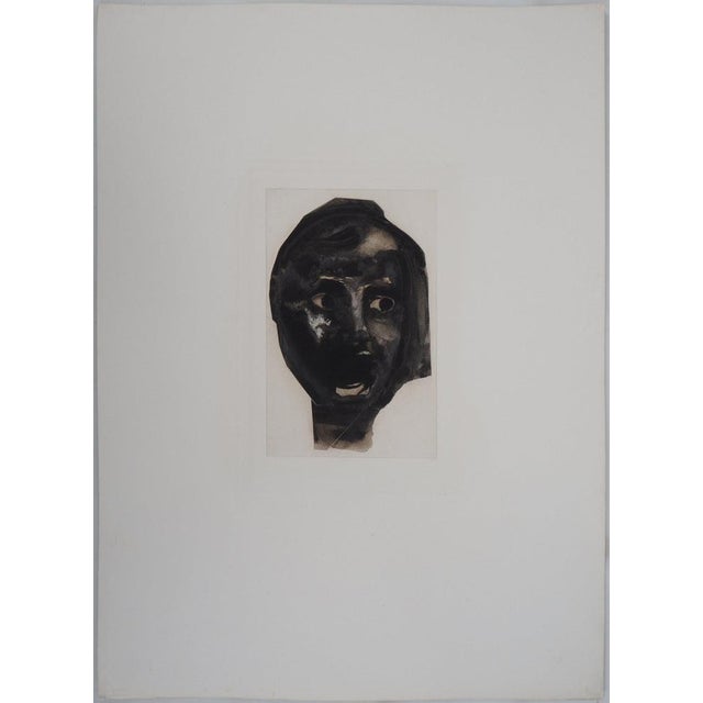 Auguste Rodin (1840-1917) (after) Elnius, Goddess of Vengeance Heliogravure reworked with drypoint and enhanced with...