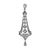 Gender: Ladies Metal Type: 900 Platinum Length: 2.25 inches Width: 17.15 mm Weight: 4.05 grams Ladies 900 platinum art...