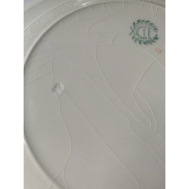 White W.H.Grindley Chinoiserie Dishes C.1920's - Set of 7 For Sale - Image 8 of 11