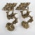 Metal 1950s Spanish Gothic Revival Brass Dragon Wall Sconces With Opal Glass Shades - A Pair For Sale - Image 7 of 9