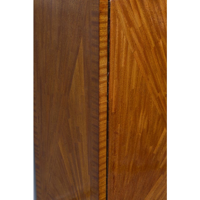 Jean-Michel Frank Inspired Exquisitely Crafted Parquetry Cabinet For Sale - Image 9 of 11