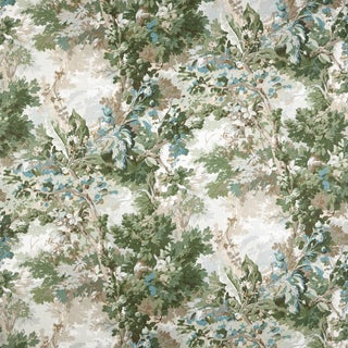 Colefax & Fowler - 11463-02 - Rutland Verdure - Linen - Floral Fabric - 2.5 Yards For Sale