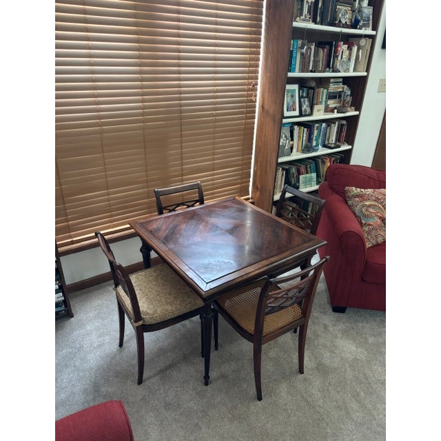 This table was purchased in Sao Paulo, Brazil in the early 1960s. It is made of Jacaranda wood. The label of the maker is...