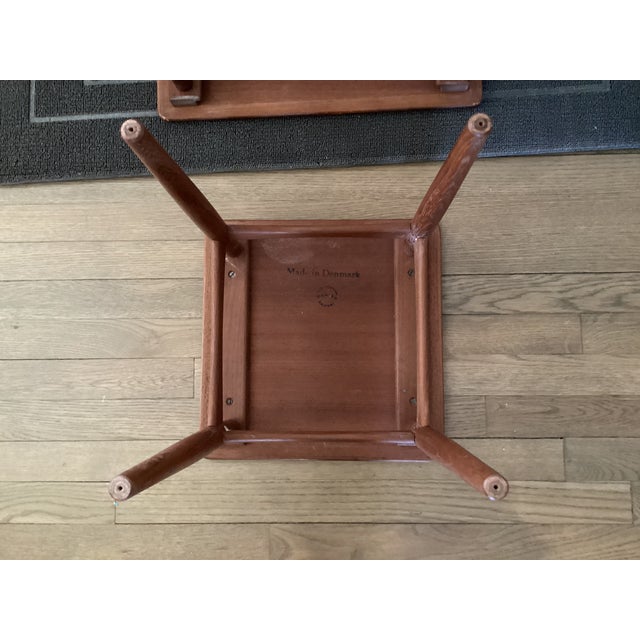 1960s Danish Midcentury Modern Teak Nesting Tables For Sale - Image 11 of 12