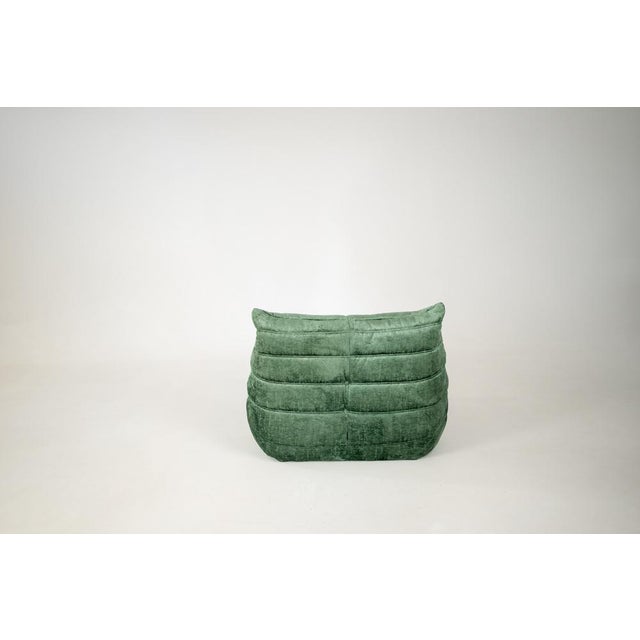Togo Lounge Chair in Pistachio Boulcet Fabric by Michel Ducaroy for Ligne Roset, 1973, Set of 2 For Sale - Image 9 of 18