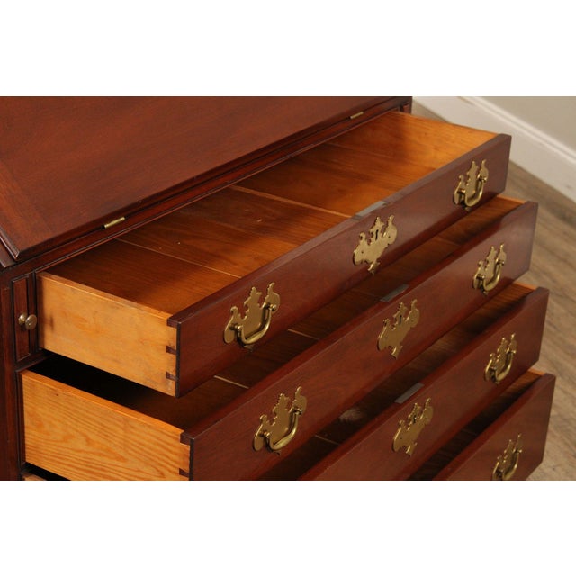 Kittinger Kittinger Colonial Williamsburg Mahogany Slant Front Secretary Desk For Sale - Image 4 of 18