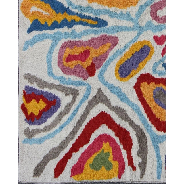 Keivan Woven Arts Turkish Tulu Rug, Hand-Knotted Angora Wool 8'10 X 12'1 For Sale In Atlanta - Image 6 of 6