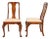 Stickley Queen Anne Carved Solid Cherry Wood Dining Side Chairs, Set of Four For Sale