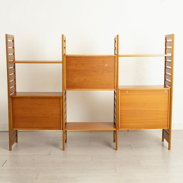 Midcentury Modern Modular Teak Bookcase System, 1970s For Sale - Image 13 of 14