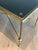 1940s Neoclassical style brass coffee table with black leather top Attributed to Maison Jansen For Sale - Image 9 of 12