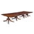 An exceptional and very large antique regency mahogany four pedestal dining table of outstanding quality and scale. The...