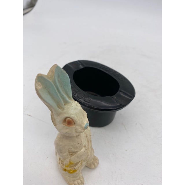 Set of 10, Mid 20th Century Magician Black Bunny in a Hat Rabbit Figural Collection For Sale - Image 4 of 12