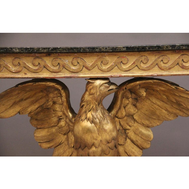 Antique Early 20th Century Gilt and Marble Top Console Table, 1920s For Sale - Image 14 of 15