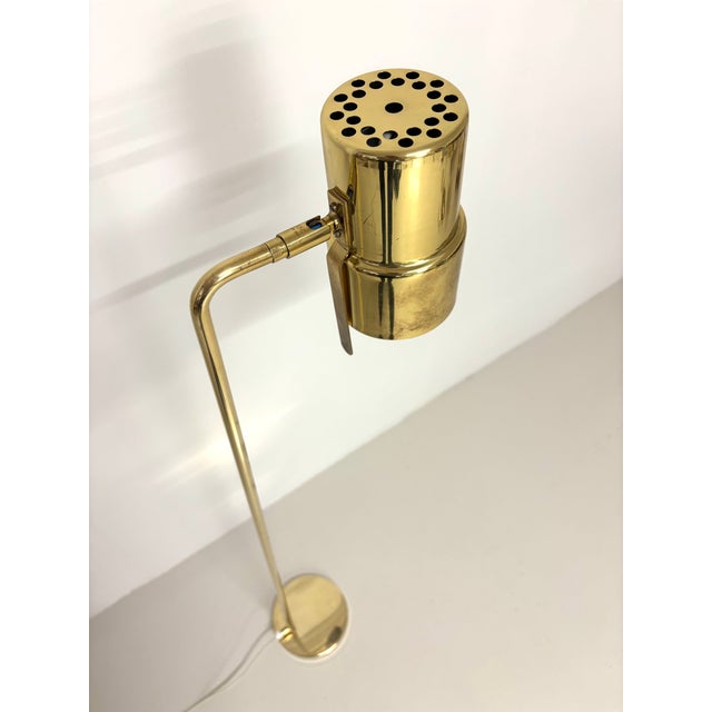 Model 154 Brass Floor Lamp by Hans Agne Jakobsson, 1960s, in Very Good conditions. Designed 1960 to 1969 This piece has an...