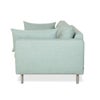 three-seater sofa with cushions