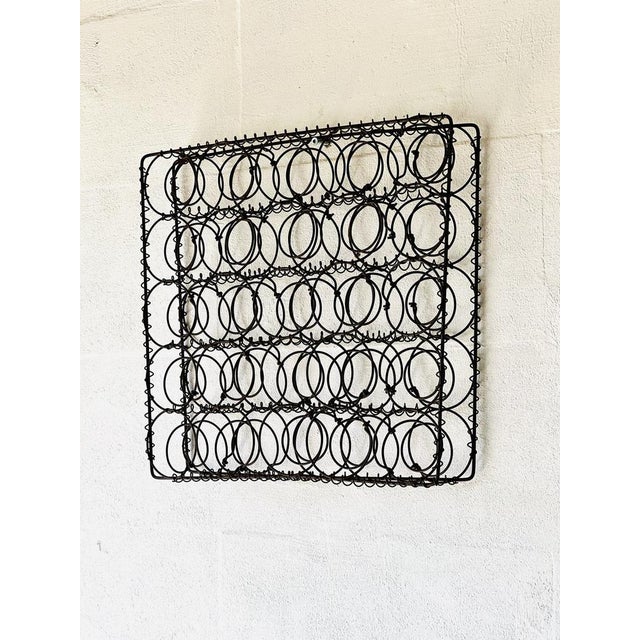 Charcoal Meshwire Wall Decoration For Sale - Image 4 of 11