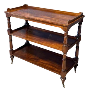 Three-Tiered Shelf in Mahogany