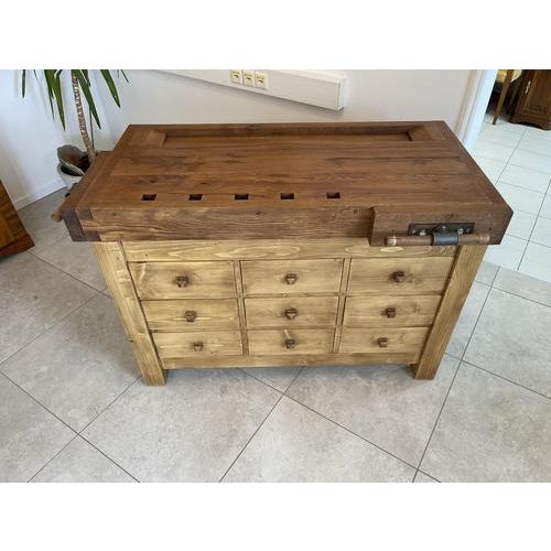 Antique Workbench with Drawers For Sale - Image 12 of 18