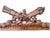Large Carved Wooden Pediment, 1800s For Sale - Image 9 of 13
