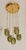 Art Nouveau Brass and Glass Chandelier, 1890s For Sale - Image 6 of 17