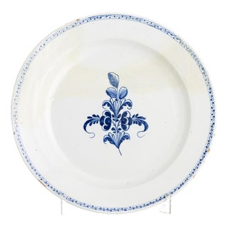 18th Century Earthenware Plate from Rocha Soares For Sale