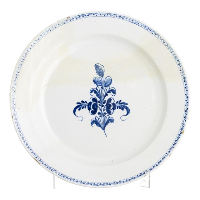 18th Century Earthenware Plate from Rocha Soares For Sale