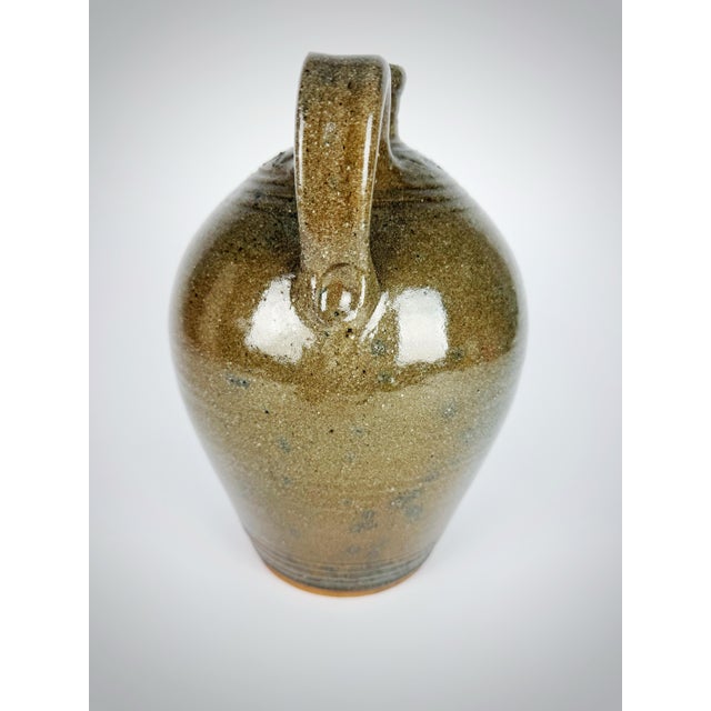 Signed Lisk Studio Pottery Rooster Jug | Southern Folk Art Stoneware For Sale In Atlanta - Image 6 of 10