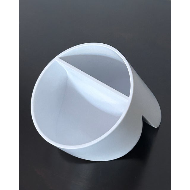 Enzo Mari "Colleoni" Pencil Holder - in White Sometimes referred to as a “bowl” or “pen holder” or “paper clip holder”...