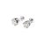 Early 21st Century 14k White Gold 6 Prong Screw Back 2.60 Ct Round Diamond Stud Earrings, A Pair For Sale - Image 5 of 8