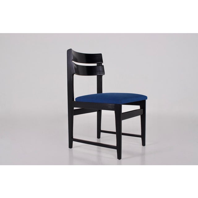 Black Brutalist Black Chairs, 1970s, Set of 6 For Sale - Image 8 of 12