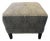 Ethan Allen Square Geometric Sunburst Medallion Ottoman For Sale