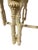 This exquisite and rare Regency-style carved wood table exudes timeless Palm Beach charm with its faux bamboo legs and...