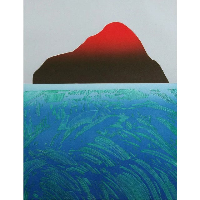 1980s Margaret Hehman "This Is My Island" Hand Signed Limited Edition Etching Unframed For Sale