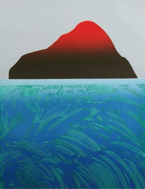 1980s Margaret Hehman "This Is My Island" Hand Signed Limited Edition Etching Unframed