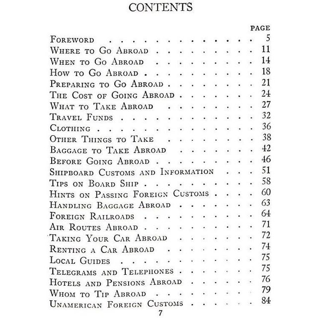 "All About Going Abroad: With Maps and a Handy Travel Diary" 1927 Franck, Harry A. For Sale In New York - Image 6 of 10