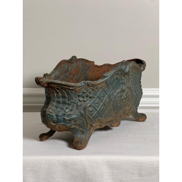 Late 19th Century 19th Century French Victorian Era Cast Iron Footed Jardiniere For Sale - Image 5 of 15
