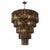 Mid-Century Modern Contemporary "Square Tubes" Murano Venini Style Glass Chandelier Italian Dark Fume' Color For Sale - Image 3 of 8