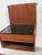 Hans J. Wegner for Getama Floating Nightstand in Teak Glass & Brass 1960s Signed For Sale - Image 9 of 13